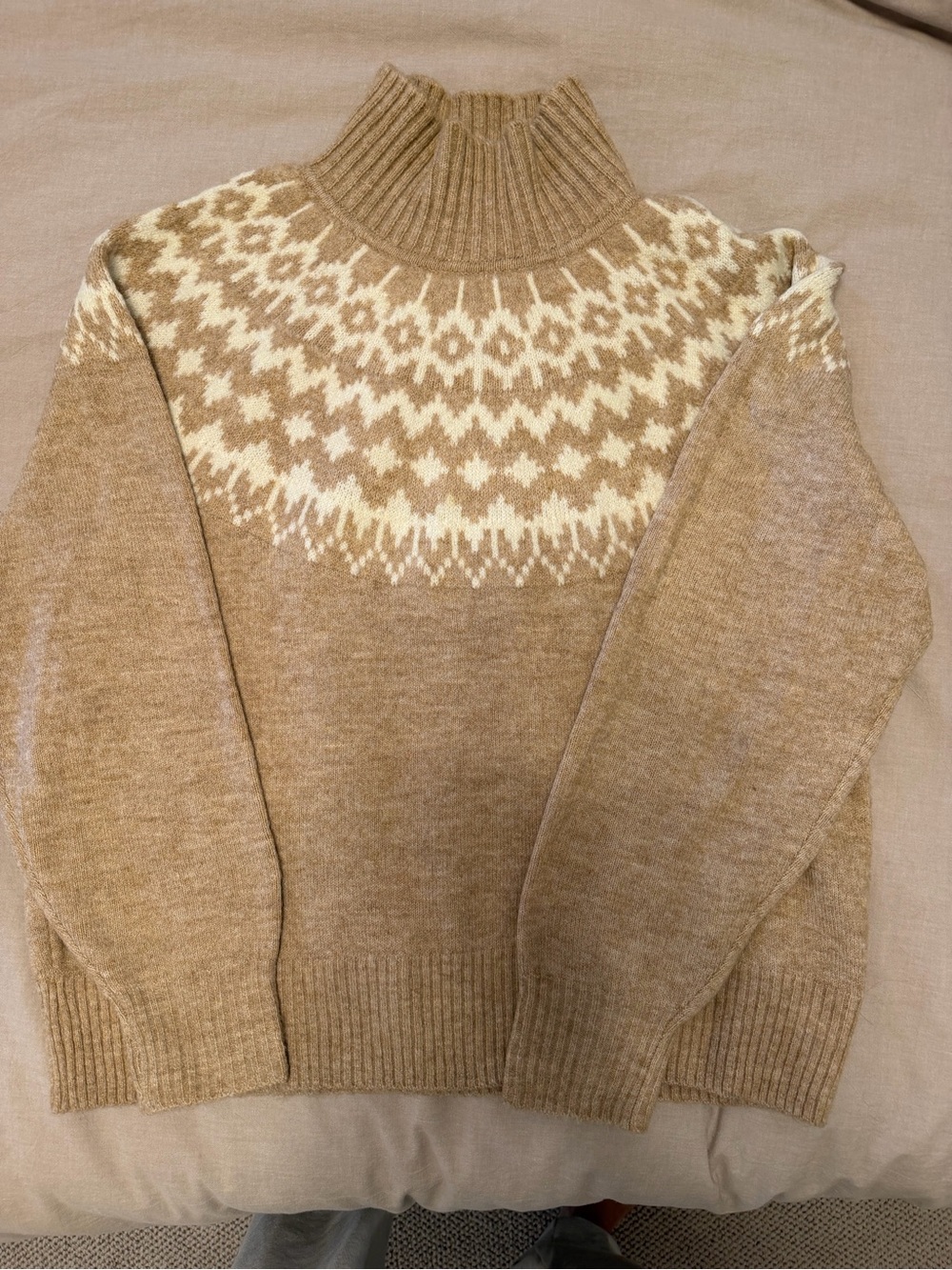 Gap Tan Fair Isle Wool Sweater - Brand: